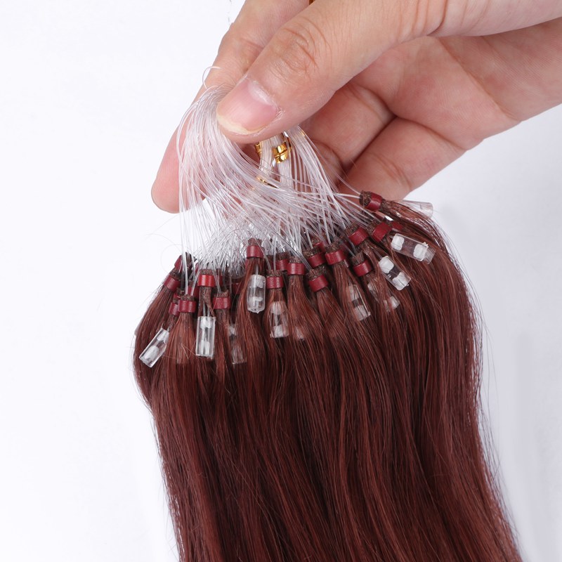 Factory Full Cuticle Aligned 100% Remy Human Extensions Micro Loop Ring Hair No Tangle No Shedding